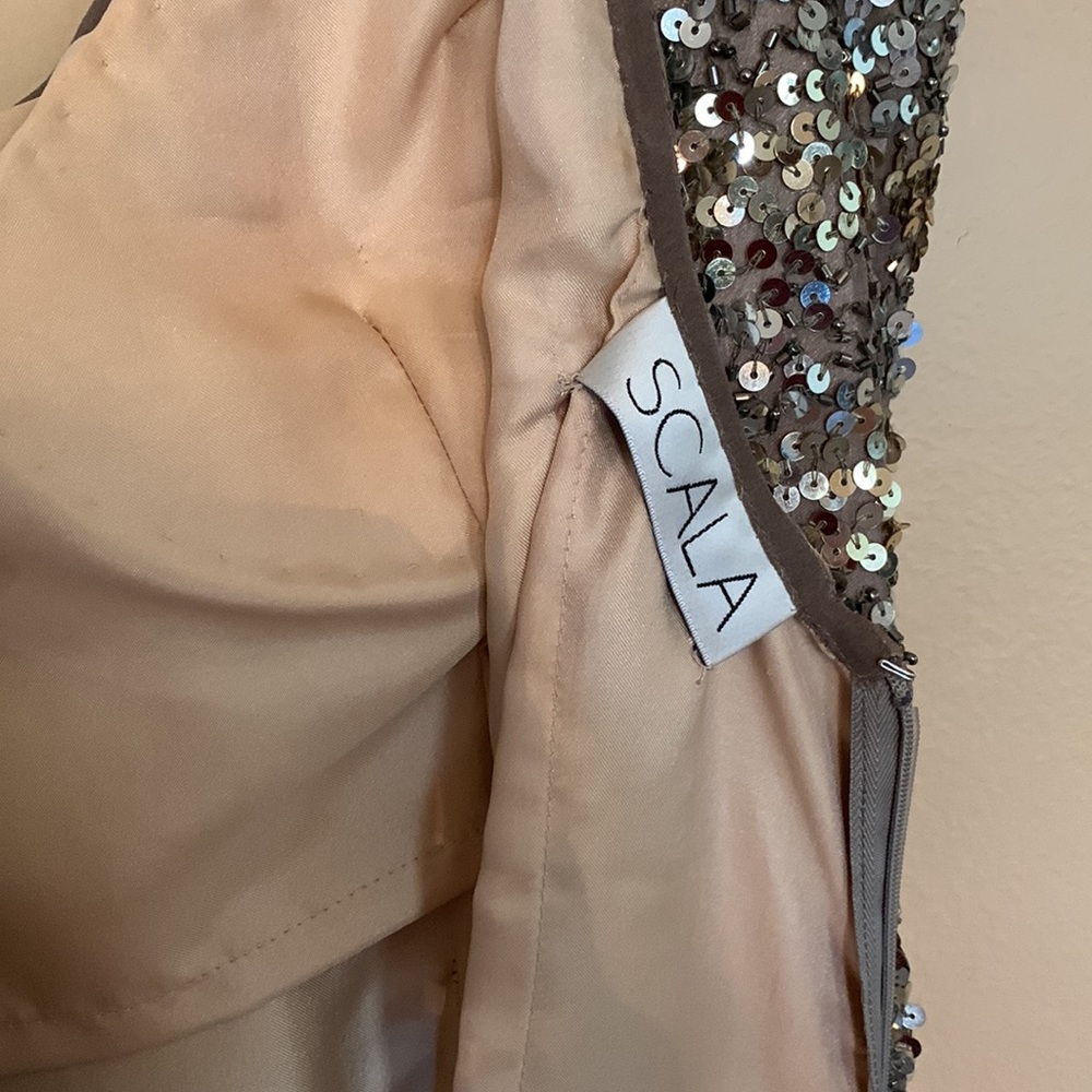 Scala Sequined Minidress. Size 10. - image 4